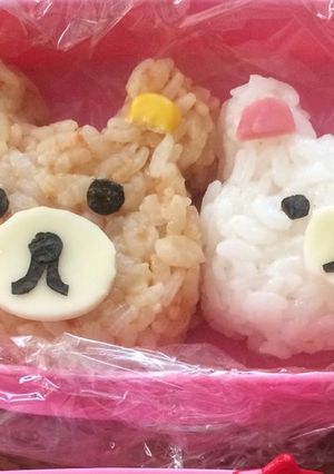 リラックマ&コリラックマのキャラ弁当-レシピのメイン写真