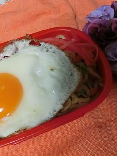 とろり目玉焼きそば-レシピのメイン写真