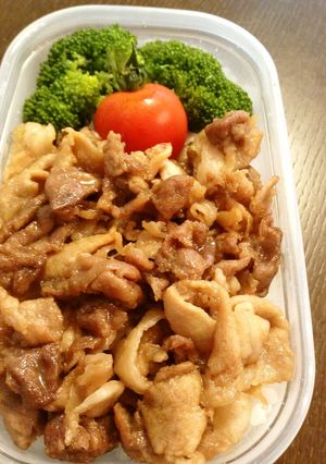 ガッツリ男子飯♡豚のしょうが焼き弁当-レシピのメイン写真