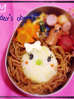 キャラ弁★焼きそばライオン-レシピのメイン写真