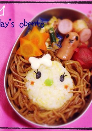キャラ弁★焼きそばライオン-レシピのメイン写真