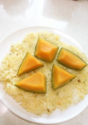 ふりかけかぼちゃご飯-レシピのメイン写真