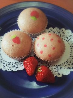 苺の蒸しケーキ★-レシピのメイン写真