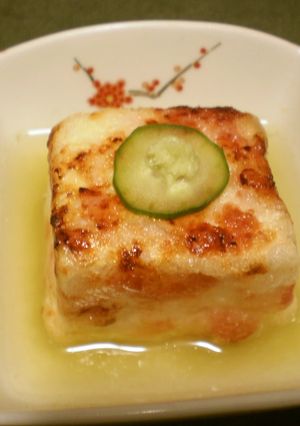 梅花揚げだし豆腐のわさびあん-レシピのメイン写真