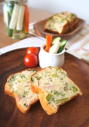 朝ごはんにも＊菜の花ケークサレ-レシピのメイン写真