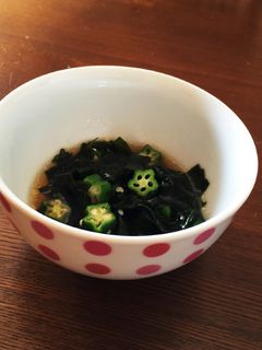 おくらとわかめのポン酢あえ☆-レシピのメイン写真