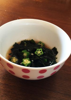 おくらとわかめのポン酢あえ☆-レシピのメイン写真