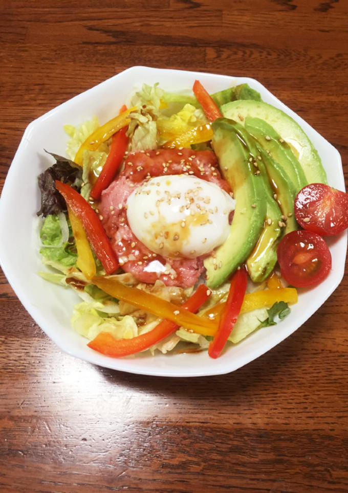 簡単！甘ダレ！アボカドとマグロのたたき丼-レシピのメイン写真