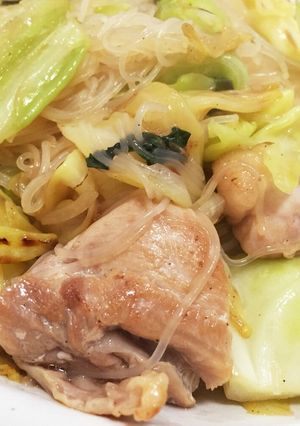 鶏肉と大葉の和風ビーフン-レシピのメイン写真