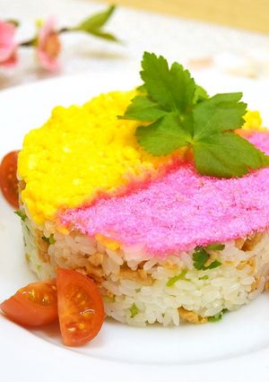 お手軽♡鶏そぼろと三つ葉のお寿司♪-レシピのメイン写真