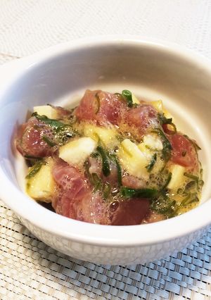 マグロと長芋のタルタル仕立て-レシピのメイン写真