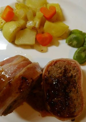 ひき肉のベーコン巻-レシピのメイン写真