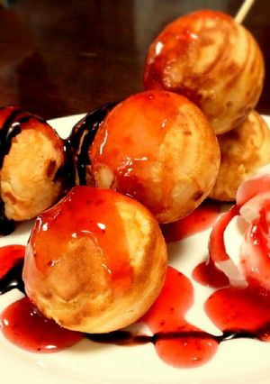 たこ焼き器でお菓子◎ホットケーキ団子♪-レシピのメイン写真