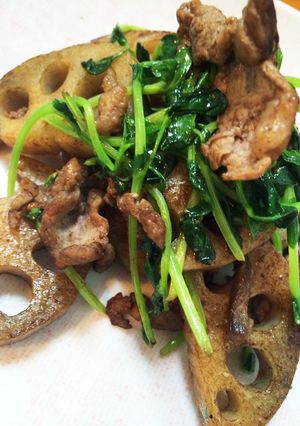 牛肉とレンコンのバルサミコ炒め-レシピのメイン写真