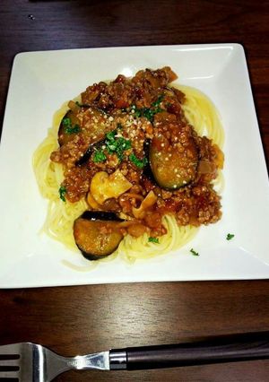 茄子のミートパスタ-レシピのメイン写真