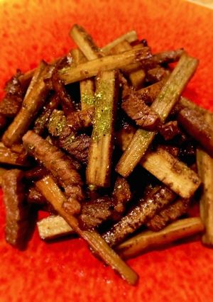 ごぼうと牛の甘辛煮 山椒ぴりり-レシピのメイン写真