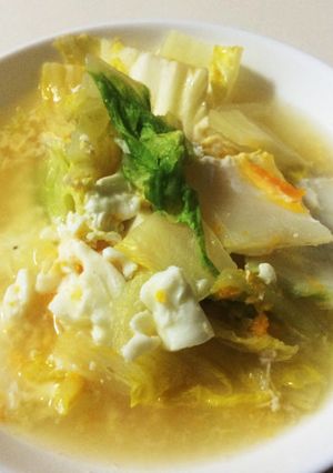 リアル3分！夜食にも♡たまご白菜煮♩-レシピのメイン写真
