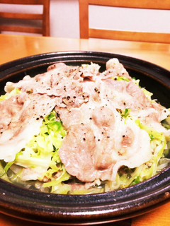 簡単ヘルシー!豚とキャベツの重ね蒸し-レシピのメイン写真