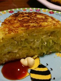 材料2つだけ!簡単キャベツのたまご焼き-レシピのメイン写真