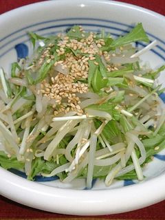 簡単!水菜ともやしの和風あえもの-レシピのメイン写真