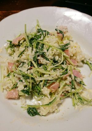 ベーコンと水菜マヨ丼-レシピのメイン写真