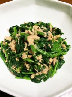 簡単ほうれん草とツナの和え物-レシピのメイン写真