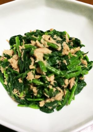 簡単ほうれん草とツナの和え物-レシピのメイン写真