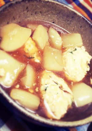 大根と鶏つみれのトロトロ煮〜大葉入り♡〜-レシピのメイン写真