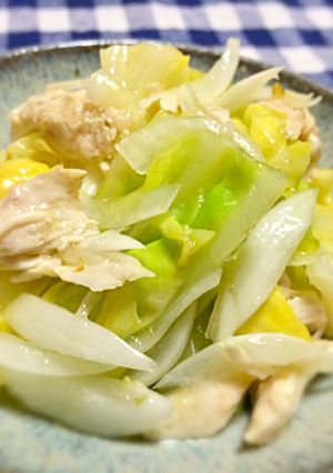 春キャベツと鶏ささみの柚子胡椒サラダ-レシピのメイン写真