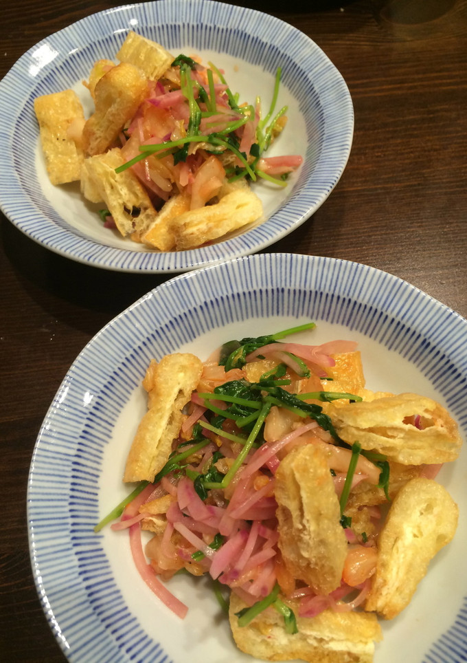 豆苗とお野菜、お揚げの和え物-レシピのメイン写真