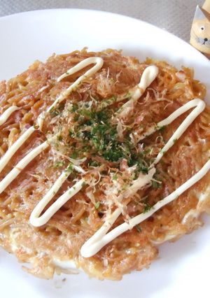 焼きそばで簡単♪お好み焼き風-レシピのメイン写真