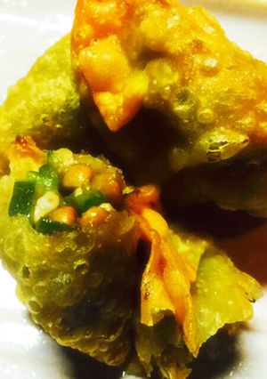 オクラと納豆で♪ネバネバ揚げ餃子☆-レシピのメイン写真