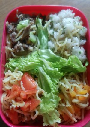 1袋で作る4種類のやきそば弁当♪-レシピのメイン写真