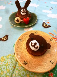 チョコムース♡くまさん&うさぎさん-レシピのメイン写真