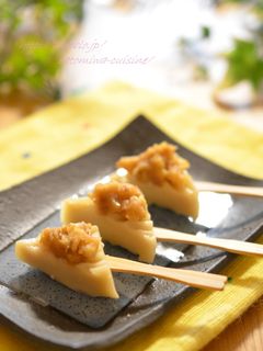 ほんのり甘口♡胡桃味噌のもち麩田楽✿-レシピのメイン写真