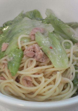ツナとレタスのスパゲッティ-レシピのメイン写真