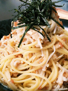 胡麻油香る♡梅とツナのえのきパスタ★-レシピのメイン写真