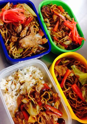 迫力満点焼きソバ弁当-レシピのメイン写真