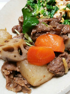 短時間で♪牛肉と根菜のさっと煮♪-レシピのメイン写真