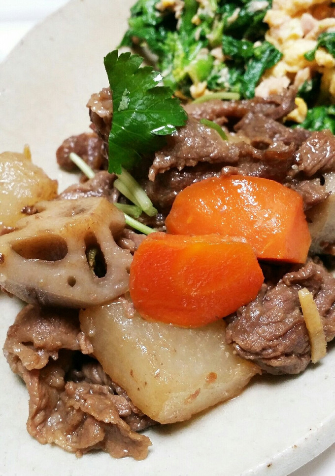 短時間で♪牛肉と根菜のさっと煮♪-レシピのメイン写真