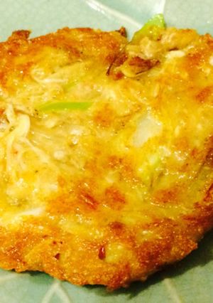 食べれるぅ！サバ缶とキムチの和風チヂミ♬-レシピのメイン写真