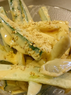 ピリ辛♪ごぼう&きゅうりマヨネーズ豆板醤-レシピのメイン写真