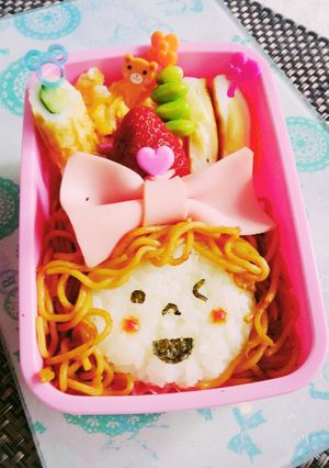 ♡焼きそばで女の子お弁当♡-レシピのメイン写真
