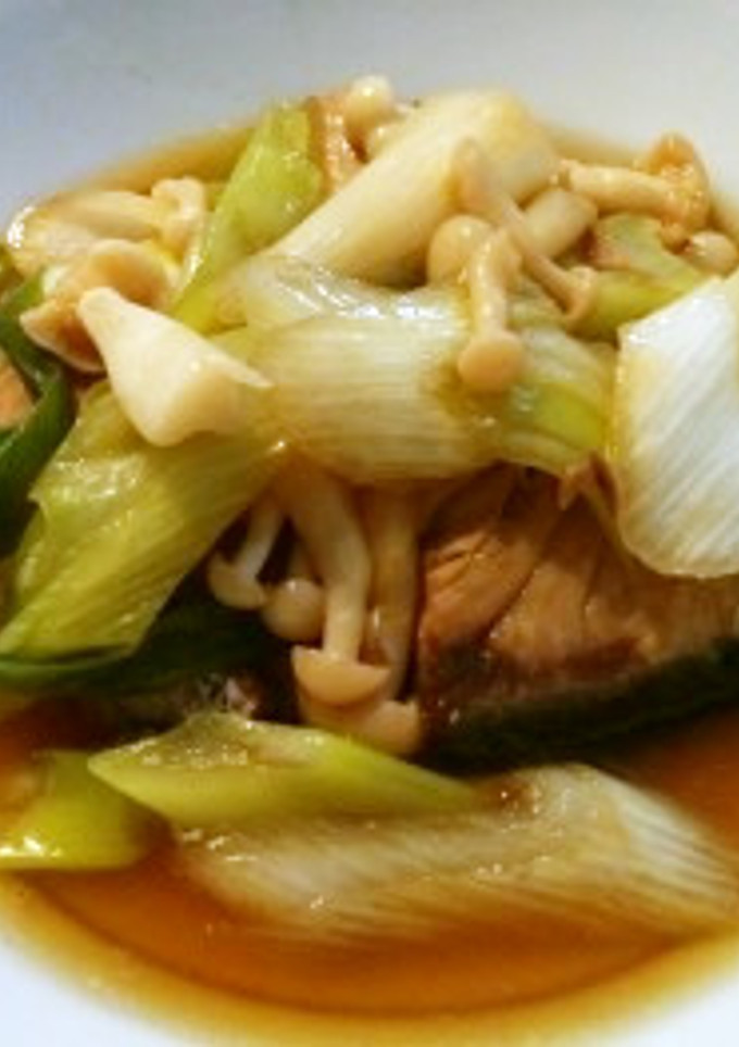 ぶりと長ネギの中華風炒め煮-レシピのメイン写真