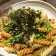 菜の花とフジッリの和風ベベロンチーノ