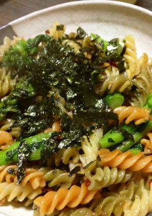 菜の花とフジッリの和風ベベロンチーノ-レシピのメイン写真