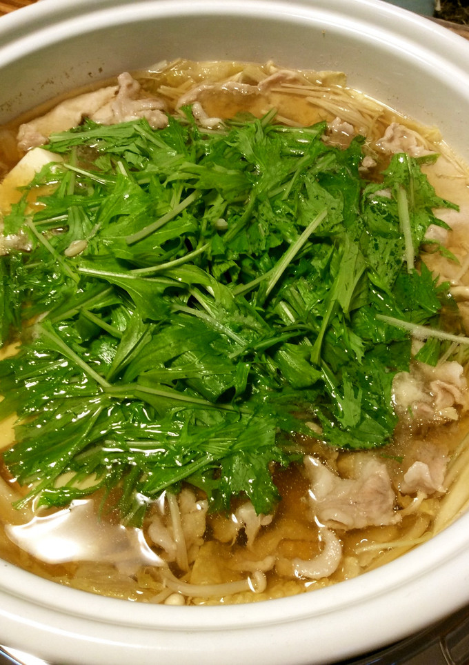 豚肉と水菜のみぞれ鍋-レシピのメイン写真