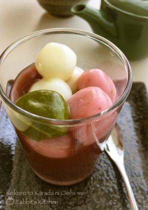 和味☆お花見水ようかん-レシピのメイン写真