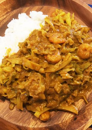 キャベツとえびのヘルシーカレー-レシピのメイン写真