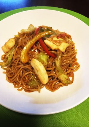 マルちゃんでイカ焼きそば☆-レシピのメイン写真